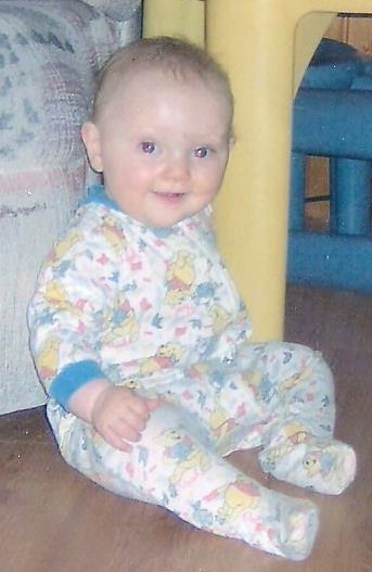 photo of nine month old girl