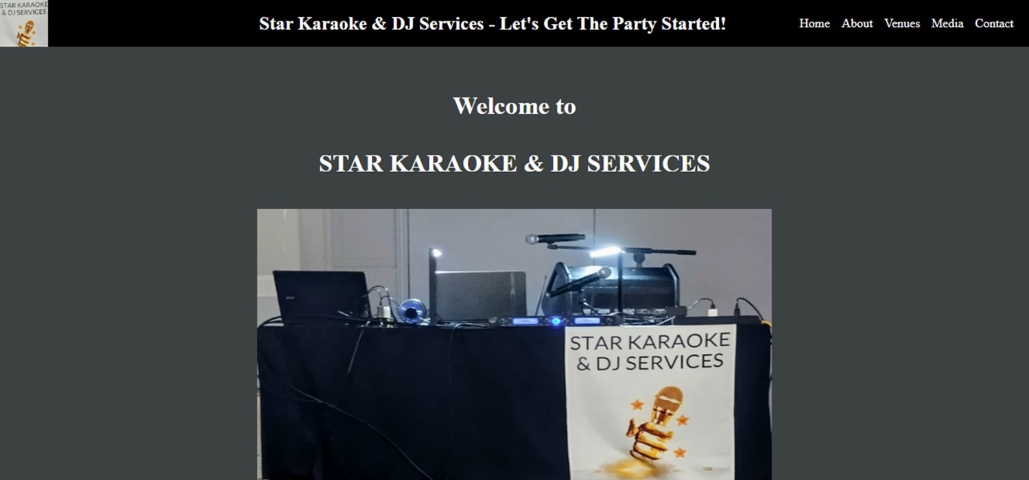 Homepage screenshot of Project One