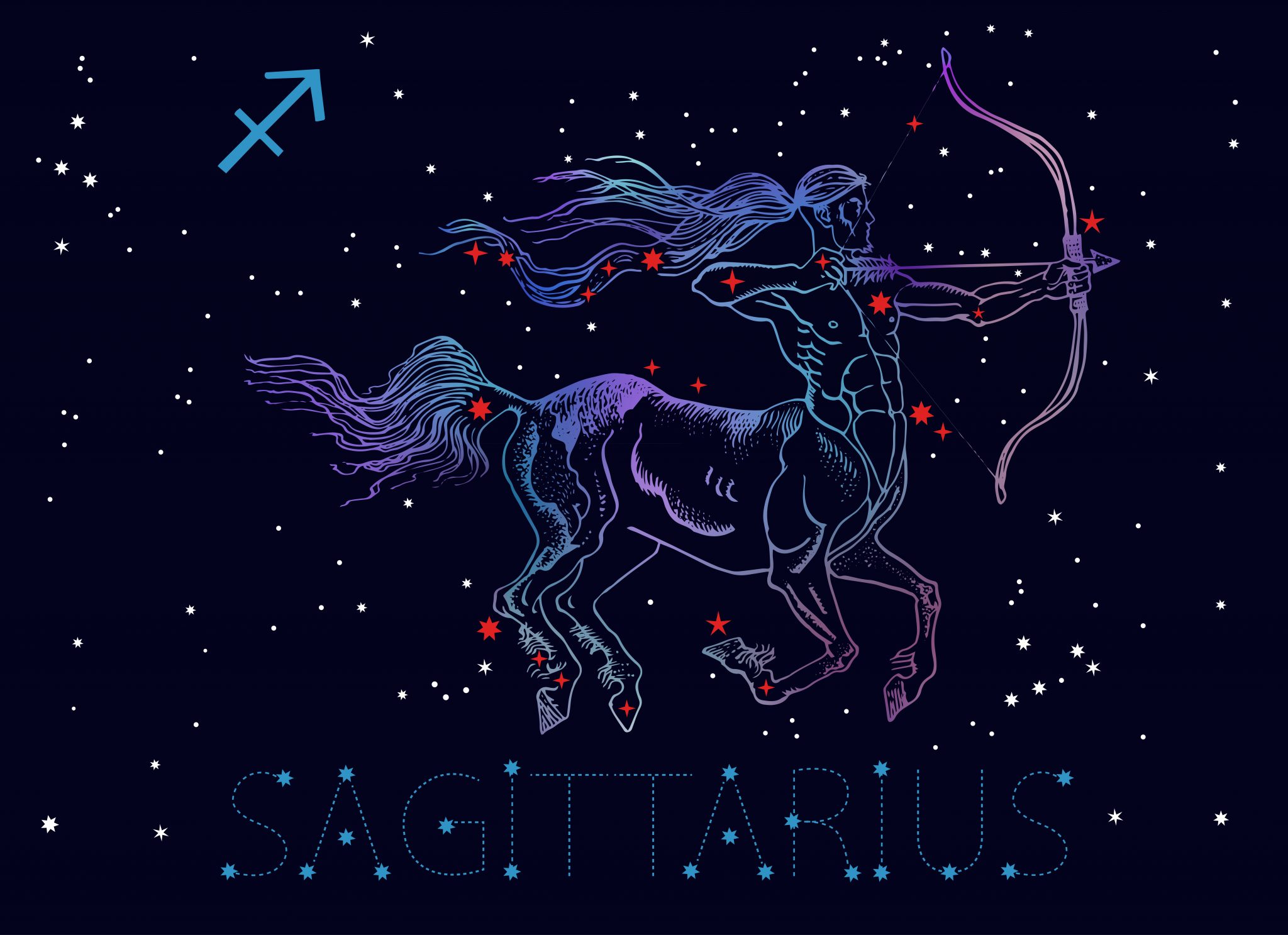 image of sagittarius constellation
