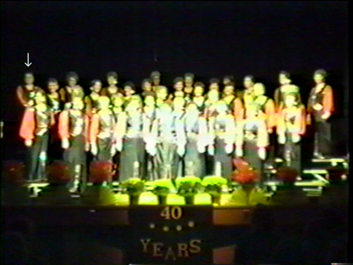 all members of festival sounds chorus on stage
